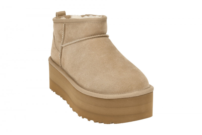 UGG Classic Ultra Mini Platform Stiefel beige sand