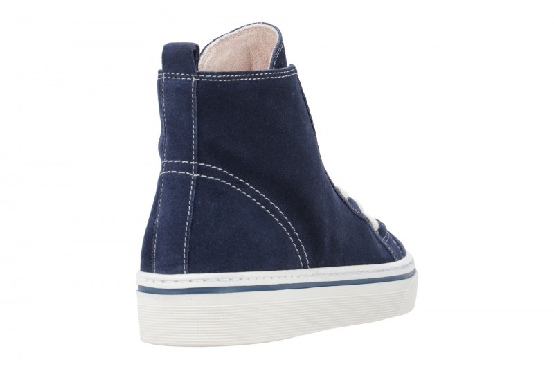 Gabor Mid Sneakers Stiefelette blau Velour 43.160.16