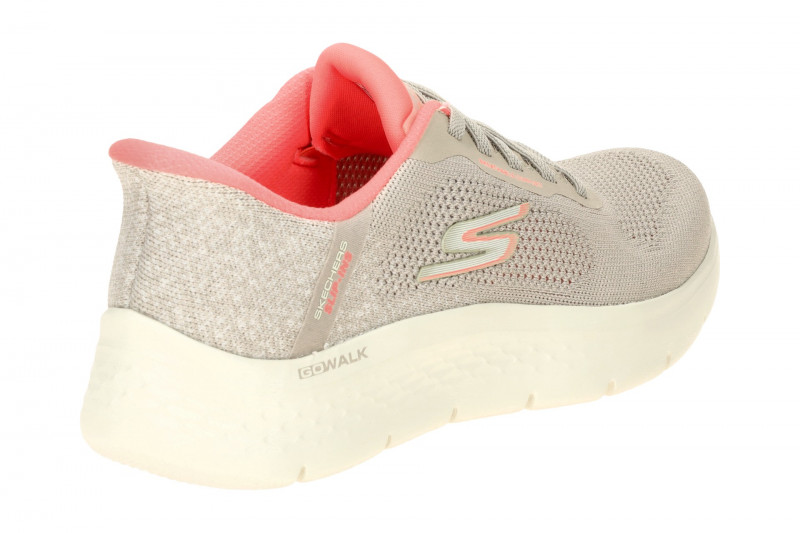 Skechers Go Walk Flex Schuhe grau Slip-Ins Sneakers 125503