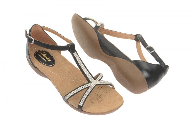 Clarks Raffi Star Sandale schwarz