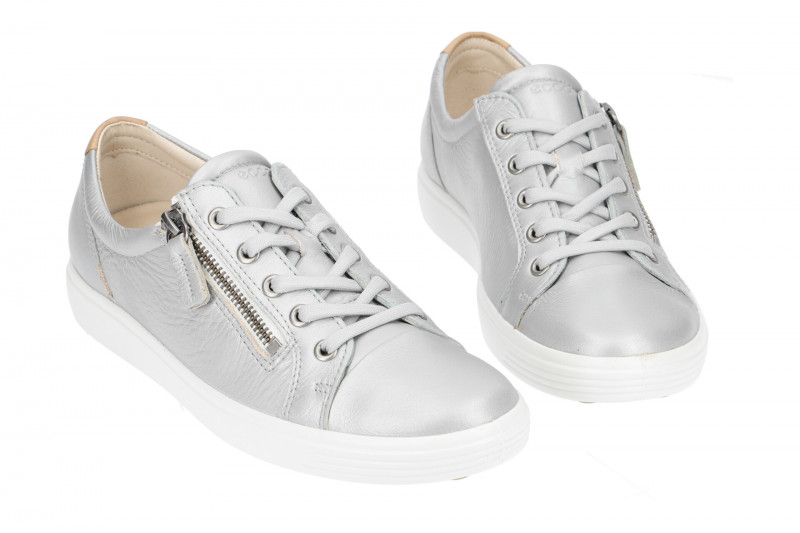 Ecco Soft 7 Damen Schuhe grau metallic