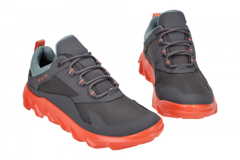 Ecco MX Schuhe Sneaker grau orange Gore-Tex