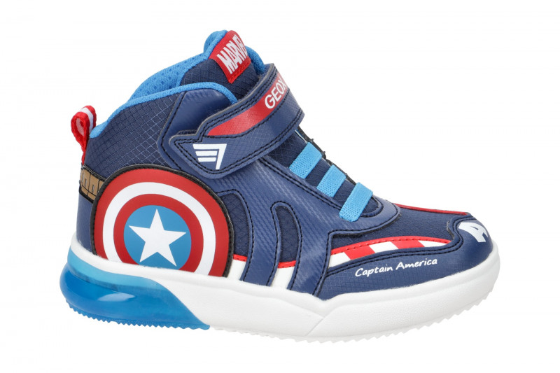 Geox Grayjay Kinder Schuhe blau Captain America J369YC
