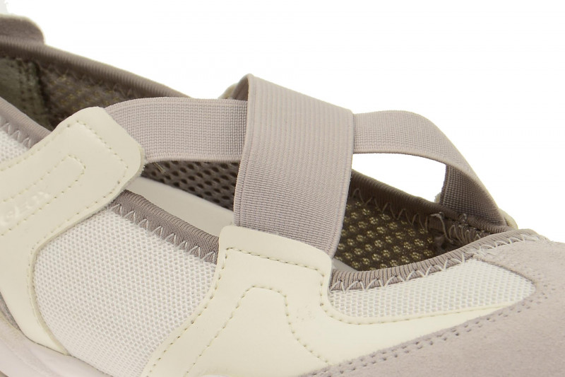 Geox Arrow Ballerina weiß hellgrau D5220A 01422 C1352