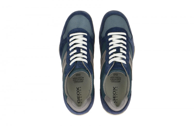 Geox Snake Schuhe blau grau U7207C