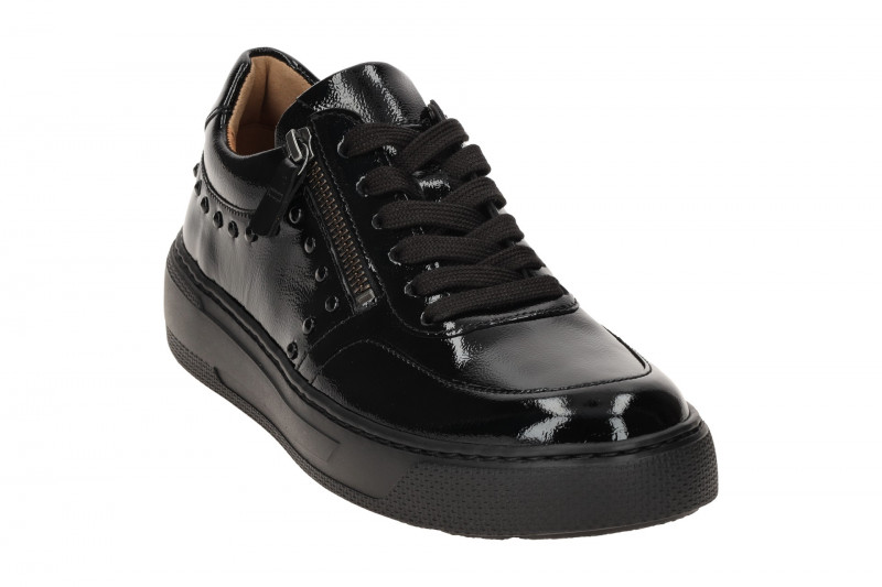 Gabor Schuhe Sneakers schwarz Lack 53.213.97