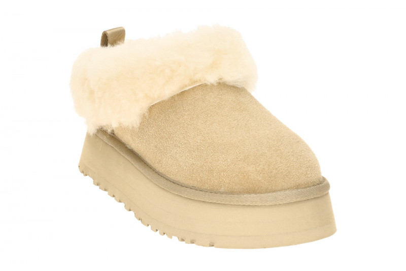 UGG Tazzele Boots Plateau Slipper beige Warmfutter