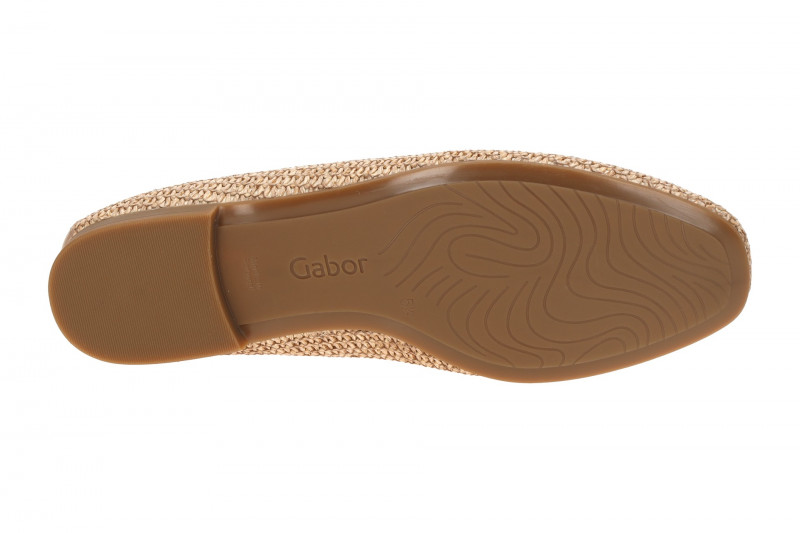 Gabor Slipper Loafer braun sand Bast 85.214.44