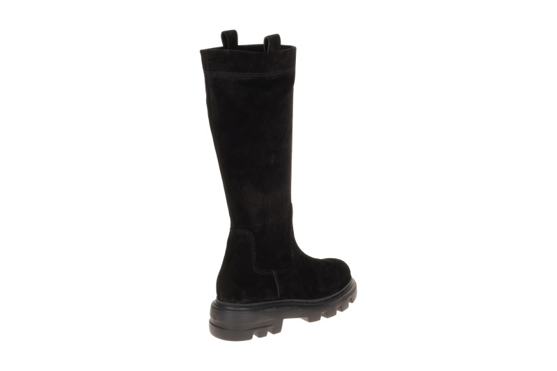 Paul Green Stiefel schwarz Langschaft Velour 8296