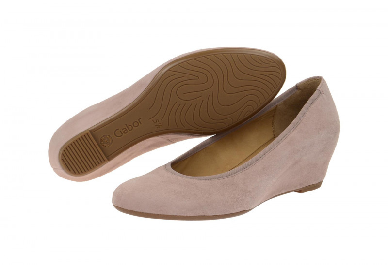 Gabor Keil Pumps rosa Wildleder 45.360.14