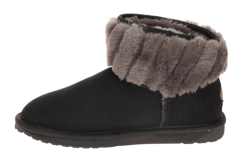 EMU Pyke Boots Stiefel schwarz Fellkragen W13193