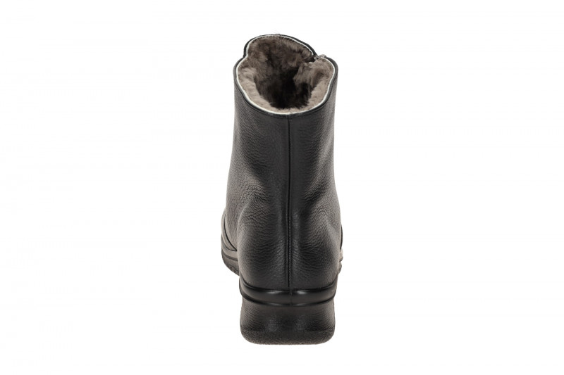 ARA München Winter Stiefelette schwarz H-Weite Lammfell 12-48539