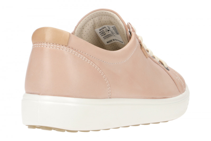 Ecco Soft 7 Sneaker Schuhe rosa weiß