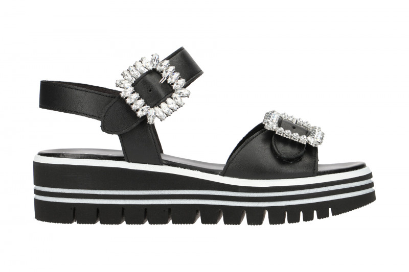 Gabor Plateau Sandale schwarz 23.624.27