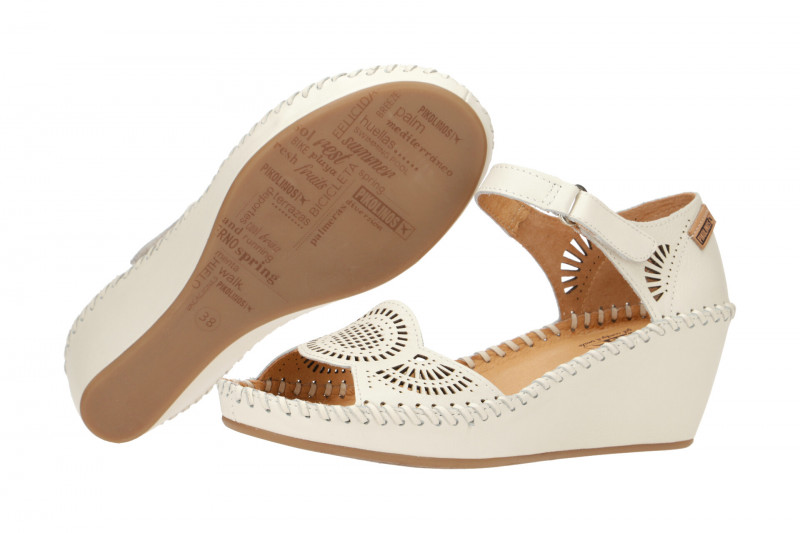 Pikolinos Margarita Keil Sandale weiß 943-1859