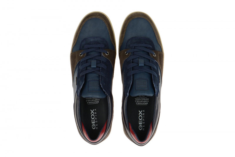 Geox Box Schuhe blau braun U74R3A