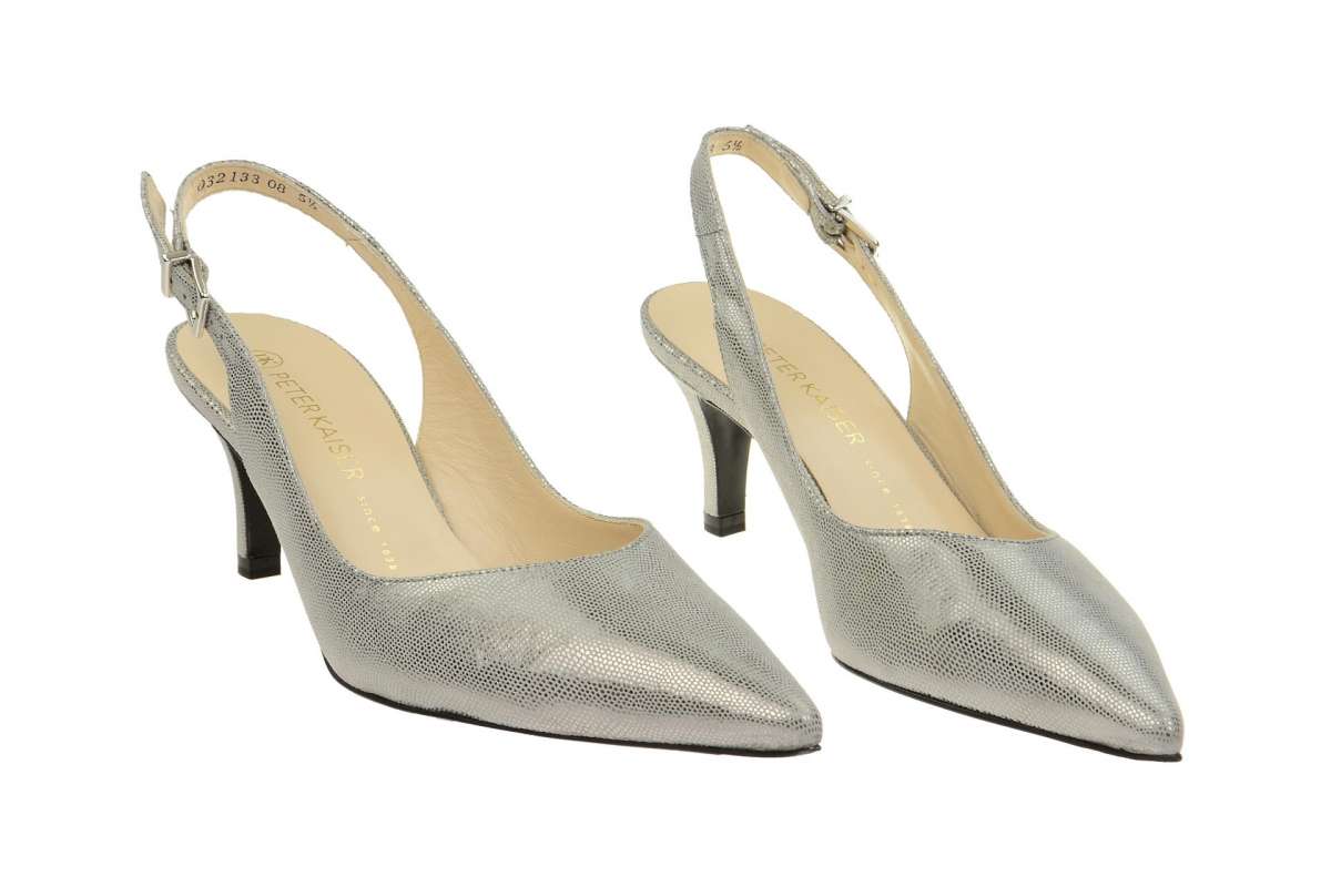Pumps Grau Silber