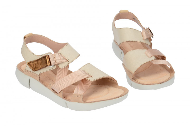 Clarks Damen Sandale TriClover beige rosa