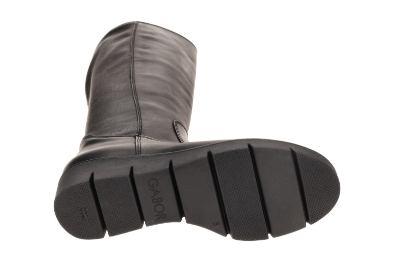 Gabor Keil Schaftstiefel schwarz Glattleder Stretch 8005.03.001