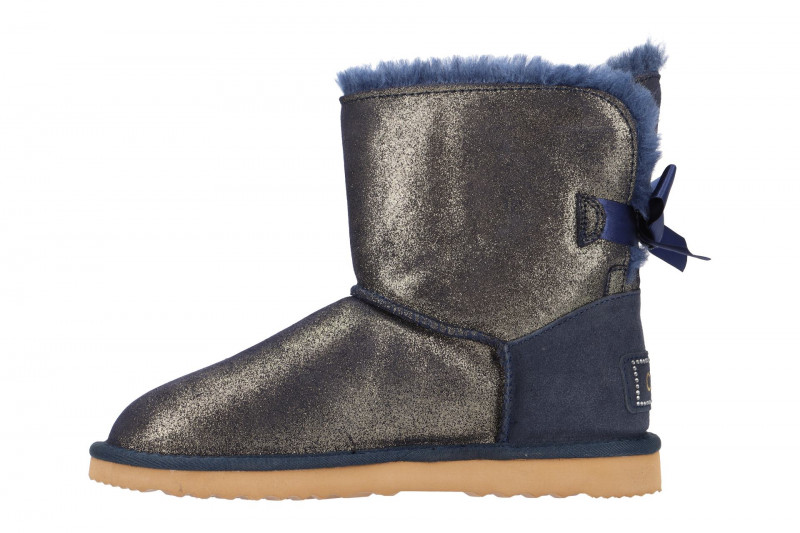 Oog Stiefel blau gold Kurzschaft Boots B066