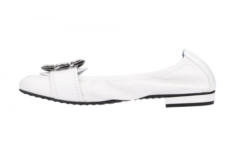K&S Malu Ballerinas weiß Crystal 10290