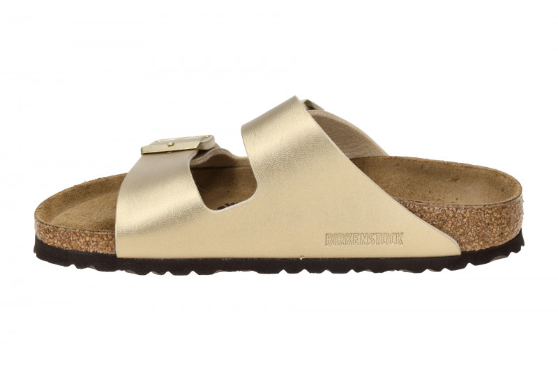 Birkenstock Arizona Pantolette gold SCHMAL 1016111