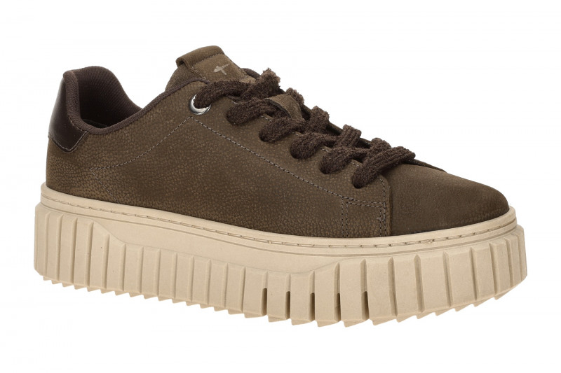 Tamaris Schuhe Plateau Sneaker braun mocca Nubuck 23702