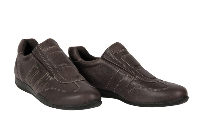 Ecco Summer Sneaker Schuhe in dunkelbraun Slipper