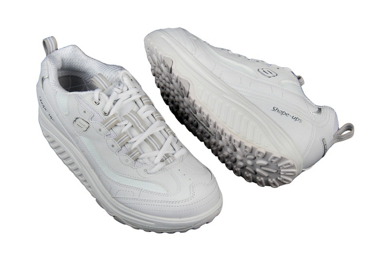 Skechers Shape ups Schuhe 11800/WSL weiß silber Fitness