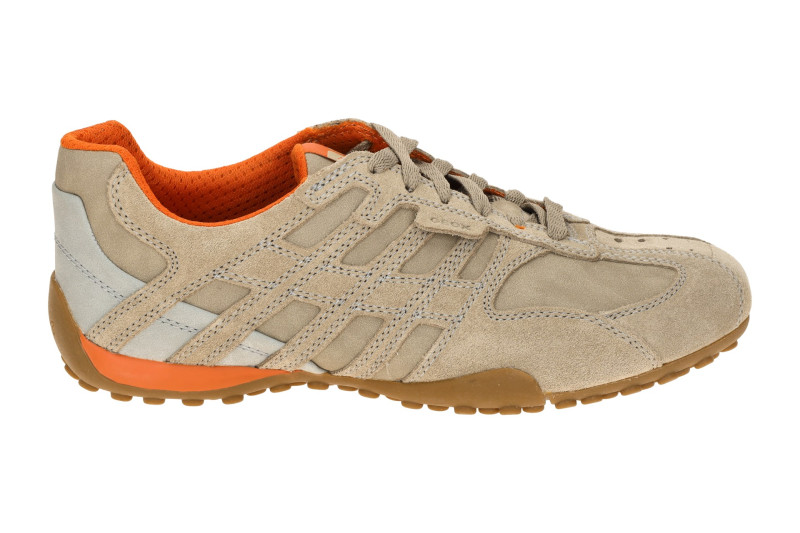 Geox Snake Schuhe beige sand Velour Nubuck U55MNA