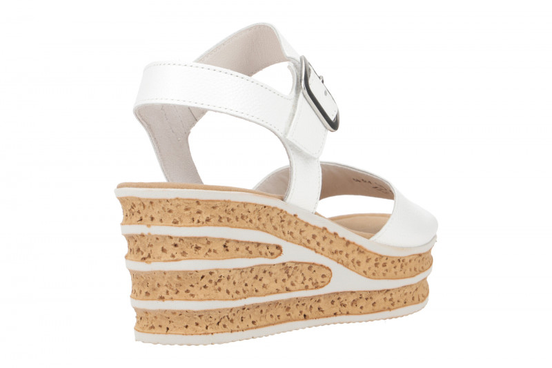 Gabor Plateau Sandale weiß Glattleder 84.651.21