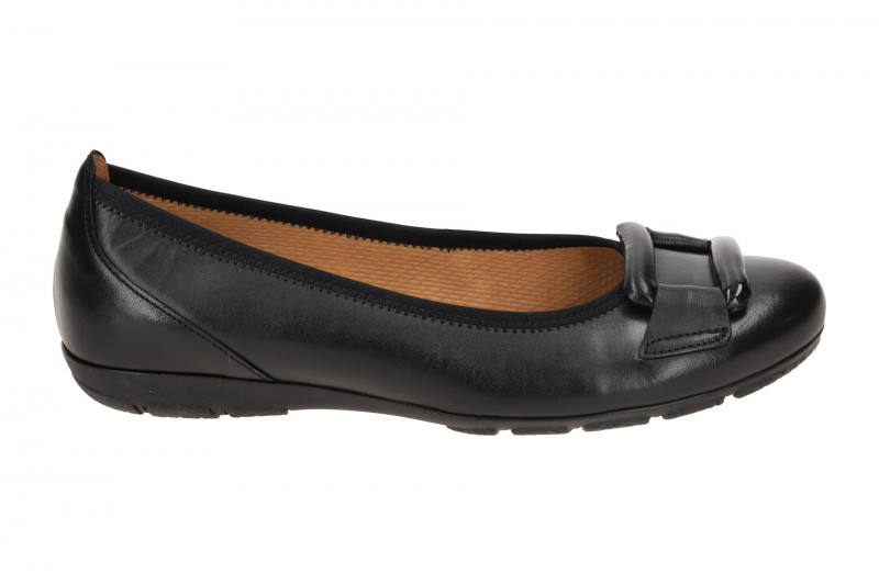 Gabor Schuhe Ballerina Slipper schwarz Nappa 74.166.27