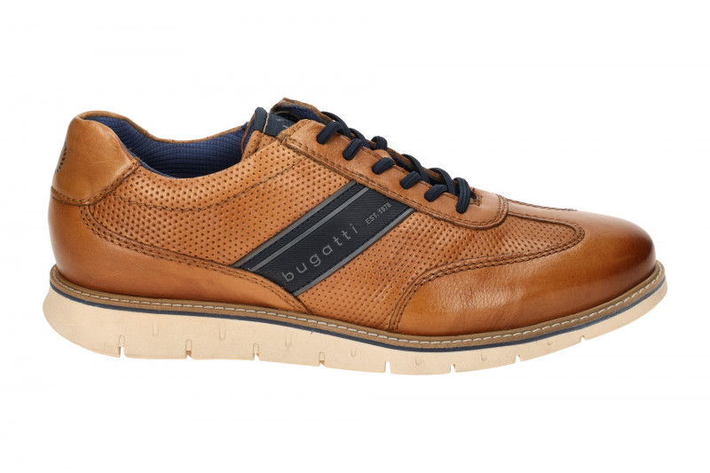 bugatti Sprinter Schuhe Sneakers braun cognac ARY01