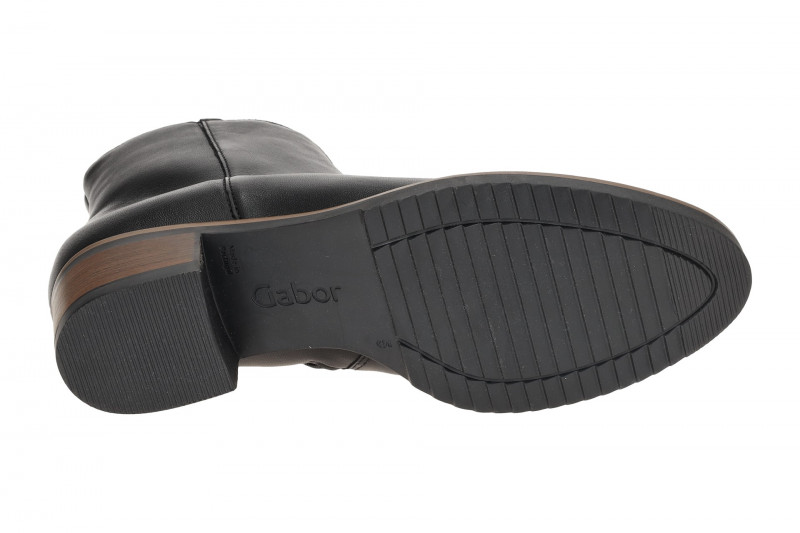 Gabor Stiefelette Ankle Boots schwarz Nappa V-Schnitt 75.512.20