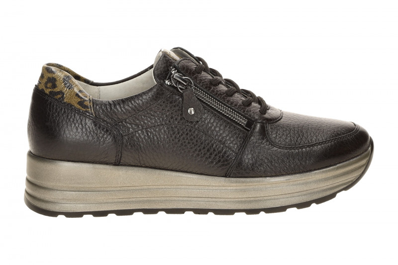 Waldläufer Lana Plateau Schuhe schwarz grau metallic 758009