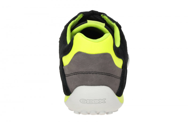 Geox Snake Schuhe Sneakers schwarz neon gelb U4507A