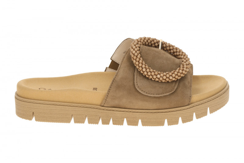 Gabor Pantolette braun peanut Velour 83.745.18