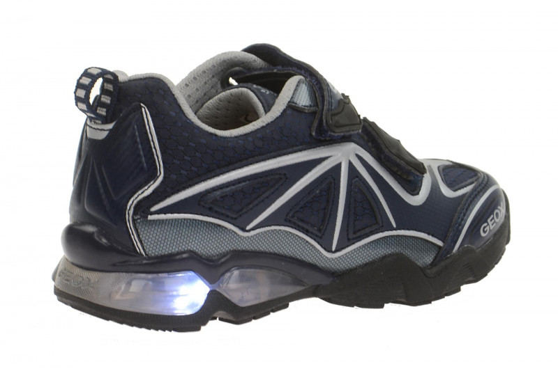 Geox Eclipse Schuhe blau silber Blinker J641BA