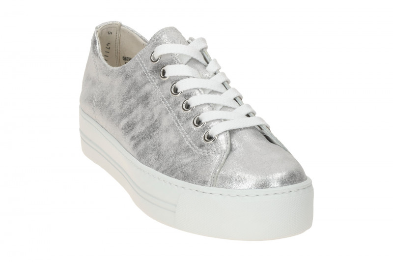 Paul Green Sneaker Schuhe silber grau metallic 4790