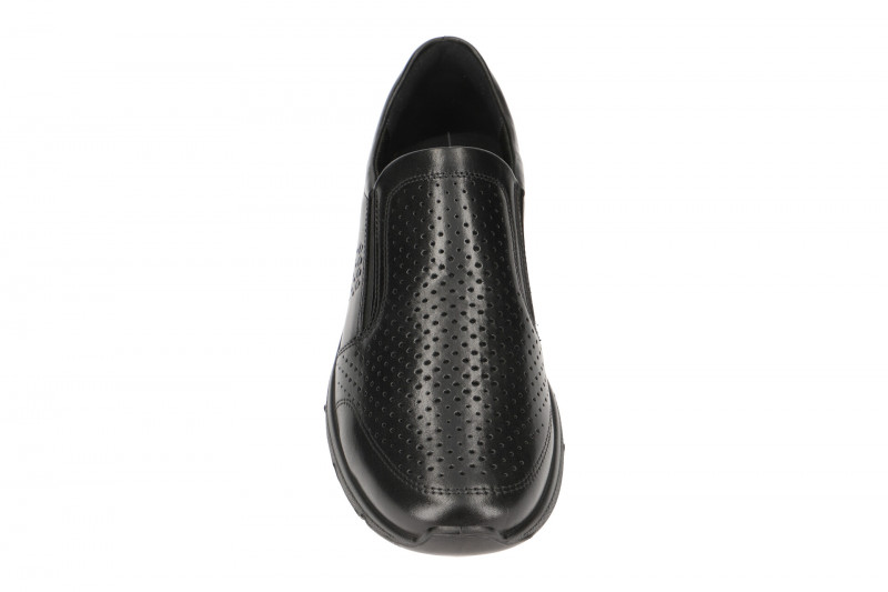 Ecco Irving Schuhe Slipper schwarz gelocht