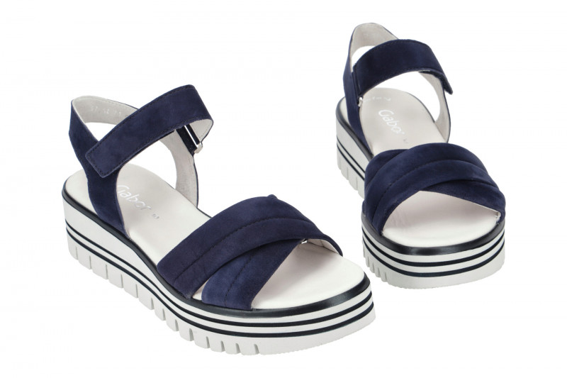 Gabor Plateau Sandale blau 64.622.16