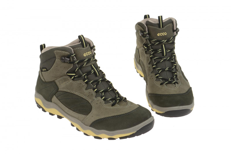 Ecco Ulterra GTX Stiefel grau gelb Boots