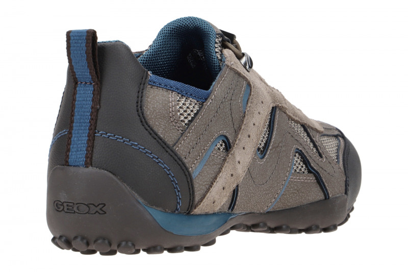 Geox Snake Sneaker Schuhe dunkelgrau U4207J