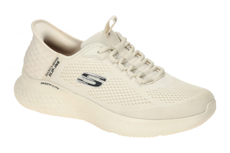 Skechers Skech Lite Pro Schuhe weiß beige Herren Slip Ins 232466