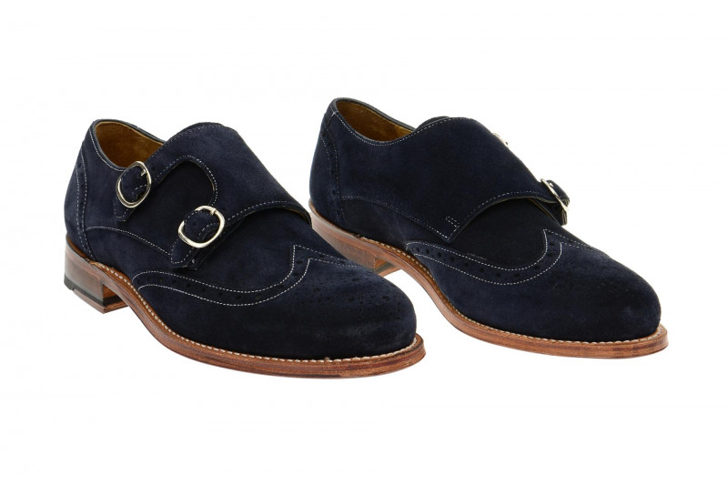 Gordon & Bros Schuhe Levet blau Double Monk 4925