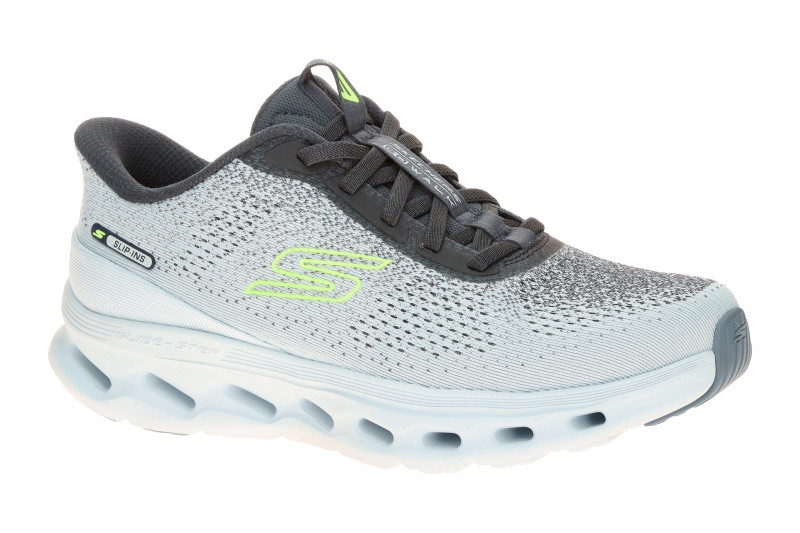 Skechers Go Walk Gliede Step Slipper blau grau SLIP-IN 125124