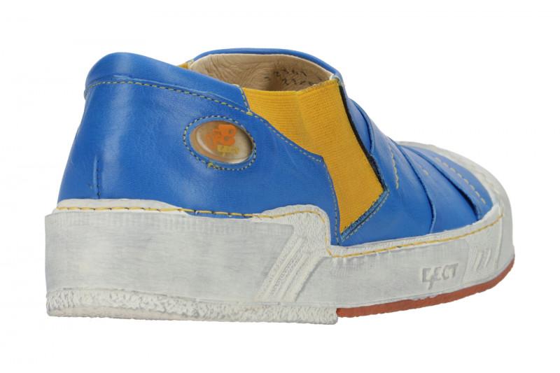 Eject Puzzle Schuhe blau gelb Herren Slipper 12361
