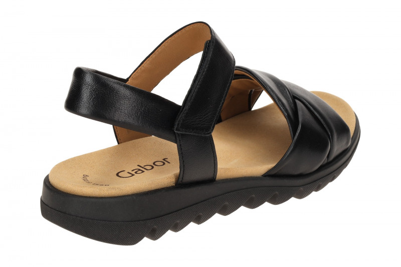 Gabor Fashion Kreuzriemchen Sandale schwarz 84.812.27