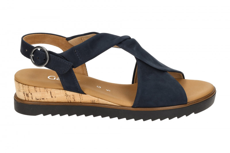 Gabor Genua T-Steg Sandale blau Nubuck 42.751.86