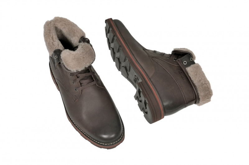 Clarks Naylor Top Stiefelette in dunkelbraun 20356530